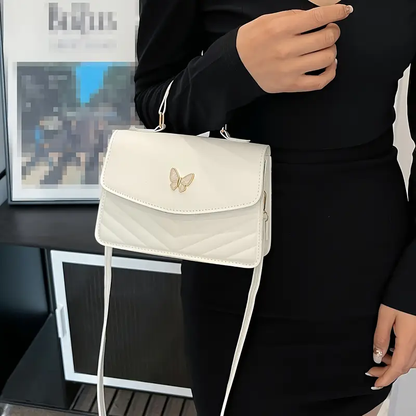 Elegant Faux Leather Crossbody Handbag