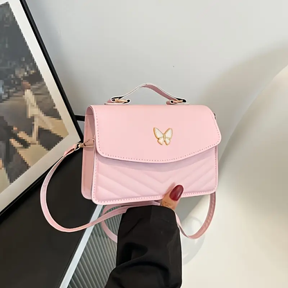 Elegant Faux Leather Crossbody Handbag
