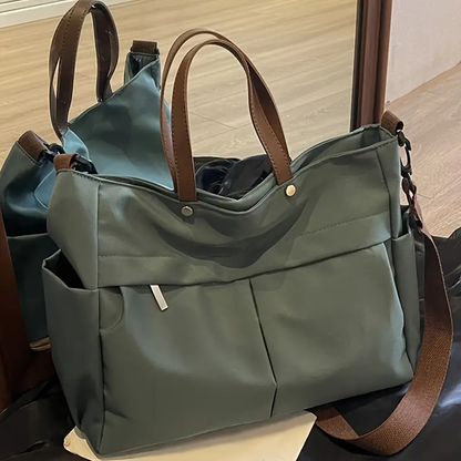 Multi-Compartment Quilted Shoulder Bag