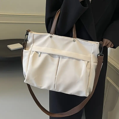 Multi-Compartment Quilted Shoulder Bag