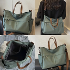 Multi-Compartment Quilted Shoulder Bag