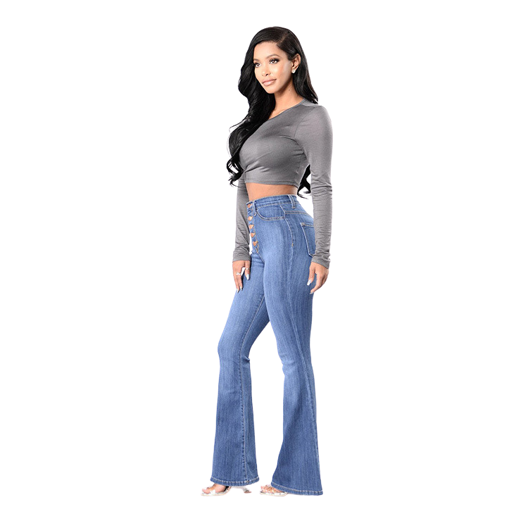 New high waist stretch jeans