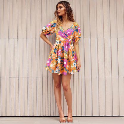 Floral V-Neck Dress