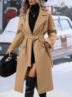Classic Double Breasted Long Coat