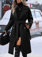 Classic Double Breasted Long Coat
