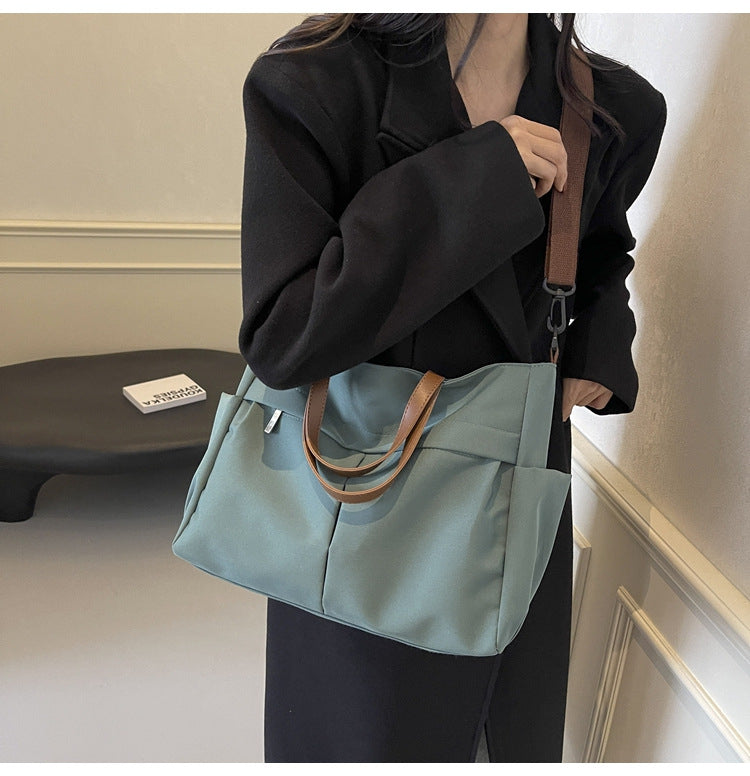 Multi-Compartment Quilted Shoulder Bag