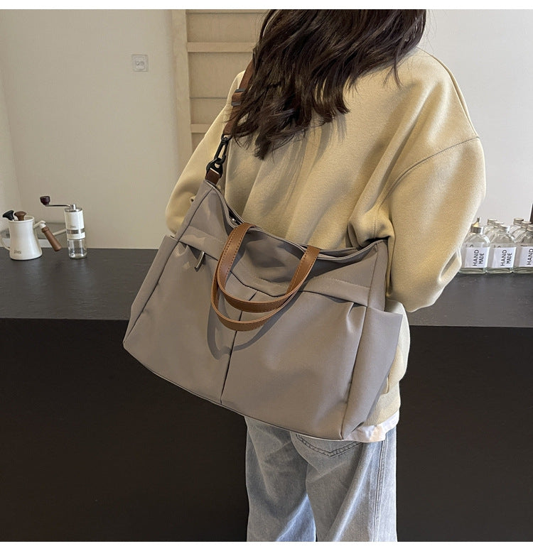 Multi-Compartment Quilted Shoulder Bag