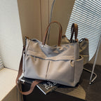 Multi-Compartment Quilted Shoulder Bag