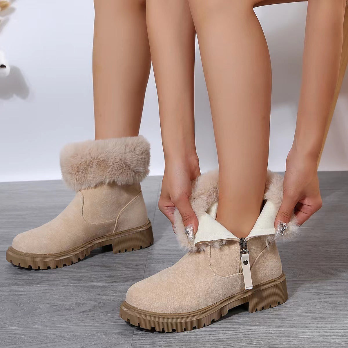 Plush Snow Boots