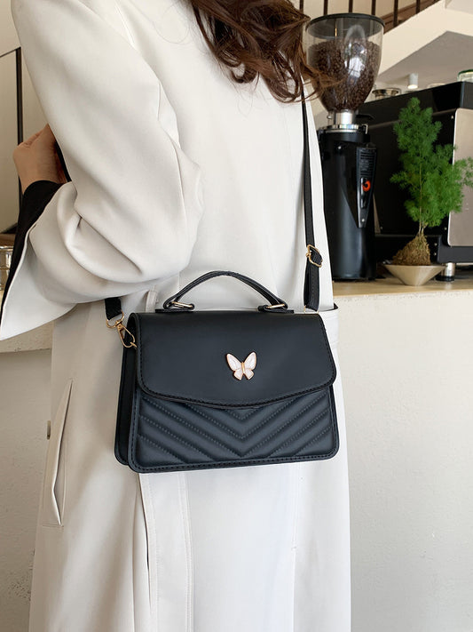 Elegant Faux Leather Crossbody Handbag