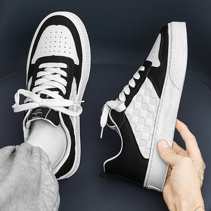 Plaid Lace-Up Sneakers