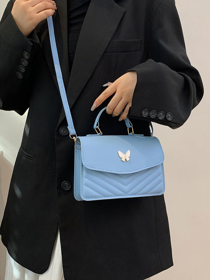 Elegant Faux Leather Crossbody Handbag